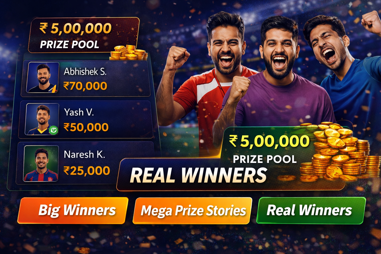 Come Play Link fantasy cricket result notes